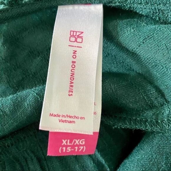 No Boundaries Sleeveless Teal Top with Lace Sides XL - Picture 7 of 8